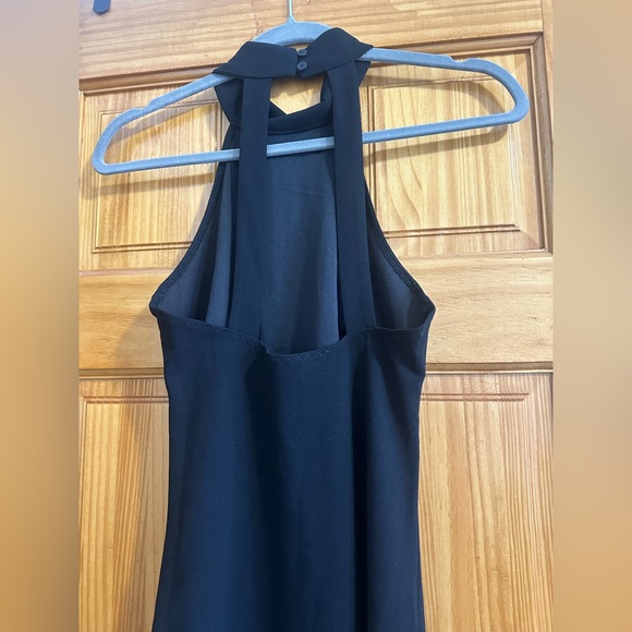 Elegant Black Halter Dress black small stretchy - Picture 2 of 2